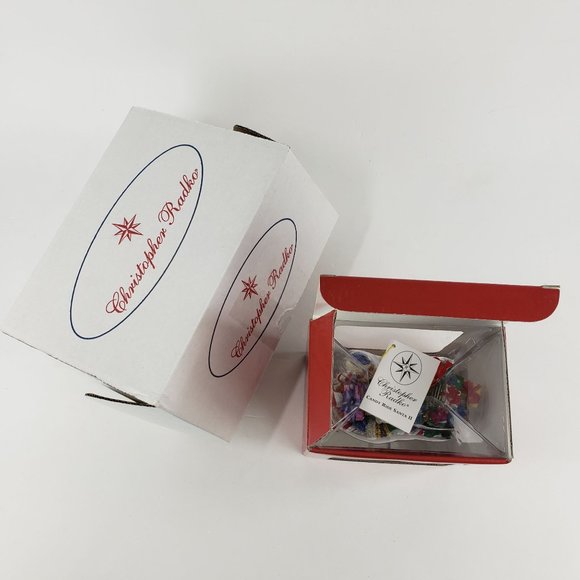 Vintage Christopher Radko Candy Ride Santa II Christmas Ornament New In Box 2002 - Picture 5 of 9